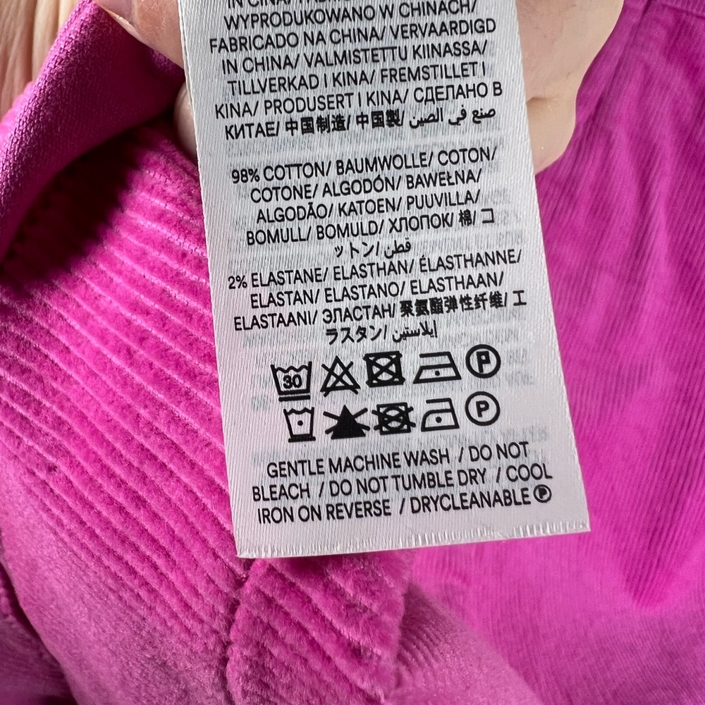 Boden Pia Cord Shift Vibrant Pink Dress Sz 8 Barbiecore Mini Sleeveless Textured - Picture 11 of 11